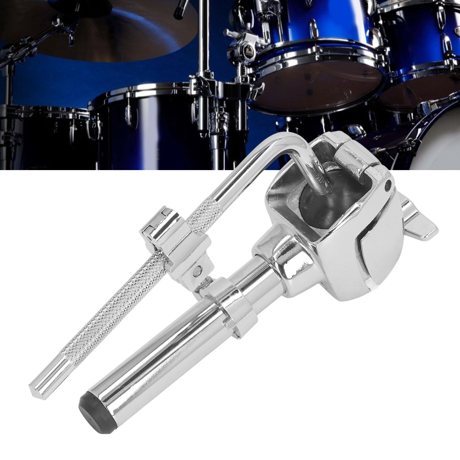 Tom Drum Holder Single Arm Metal Drum Stand Mount Support Rack pour les percussions Instruments de musique Drummers Pratiques Performance