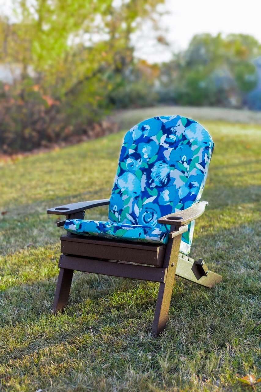 RSH DECOR: Sunbrella Foam Adirondack Chair Cushion | 48” x 20” x 2” | Sunbrella Performance Fabric | Water and Fade-Resistant | Outdoor Cushion for Patio Furniture | Canvas White