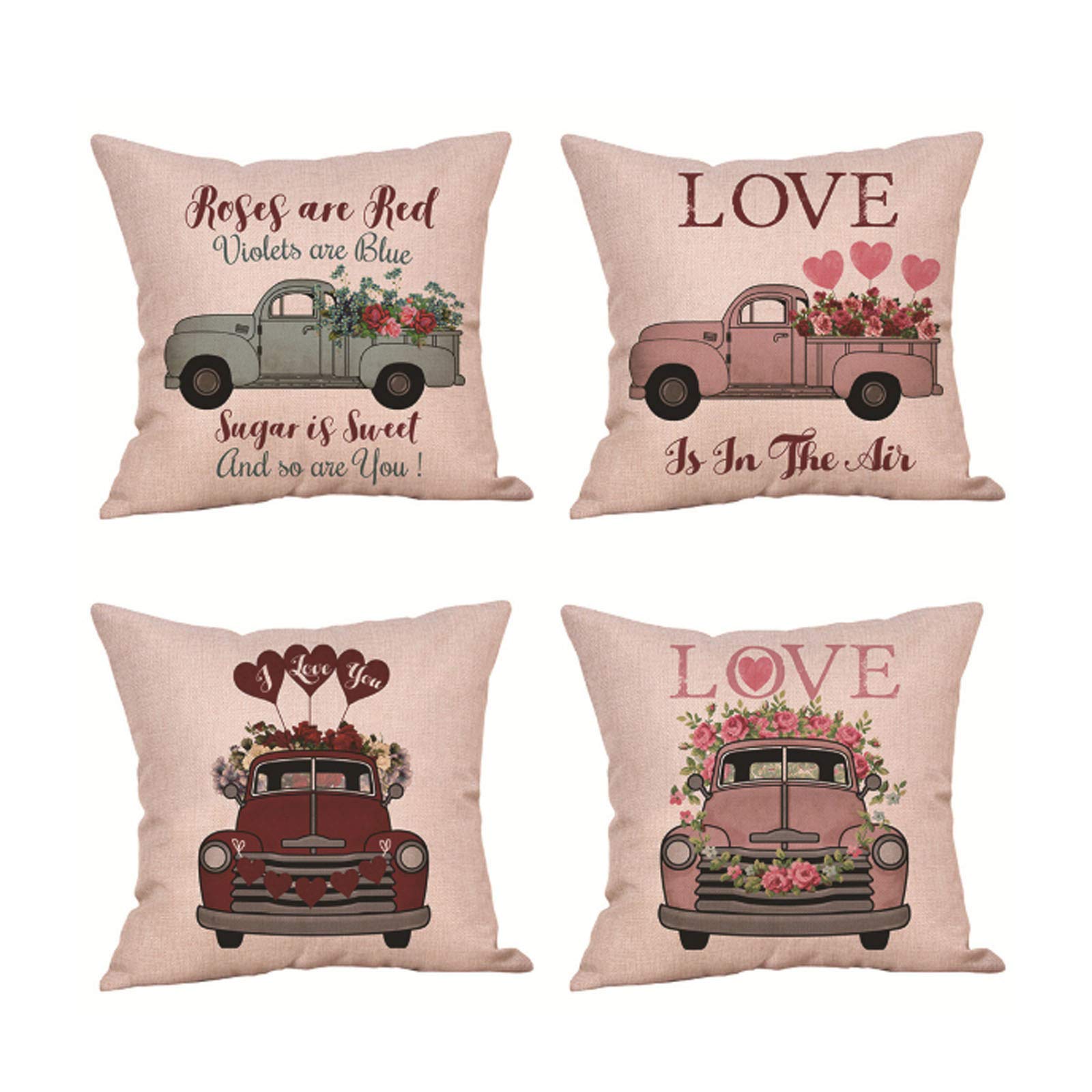 Cusion cover Saint Valentin pour décorer le canapé du salon