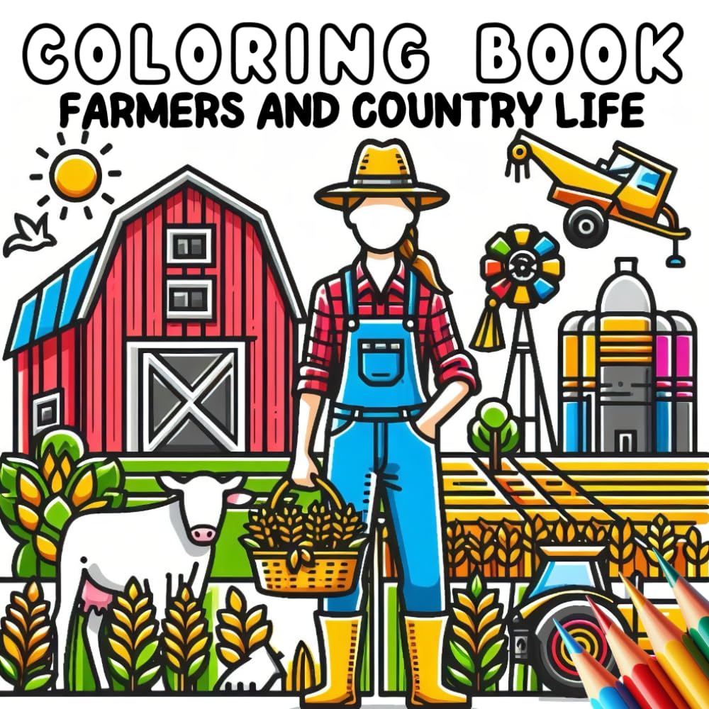Coloring Book - Farmers and Country Life (Coloring Book - Jobs)