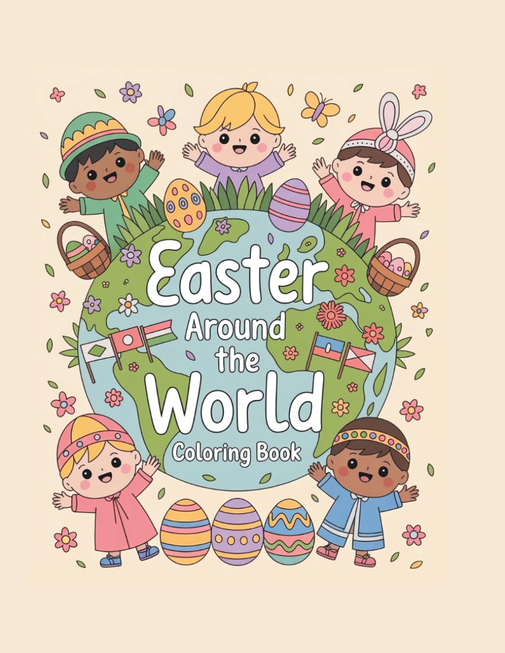 Easter Around the World: Coloring Book