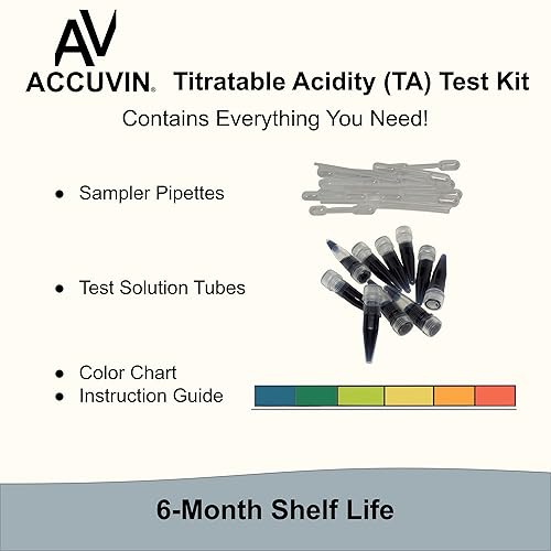 Miniatura 2 de Kit de prueba de acidez titulable de sidra dura/manzana agria [10 pruebas]