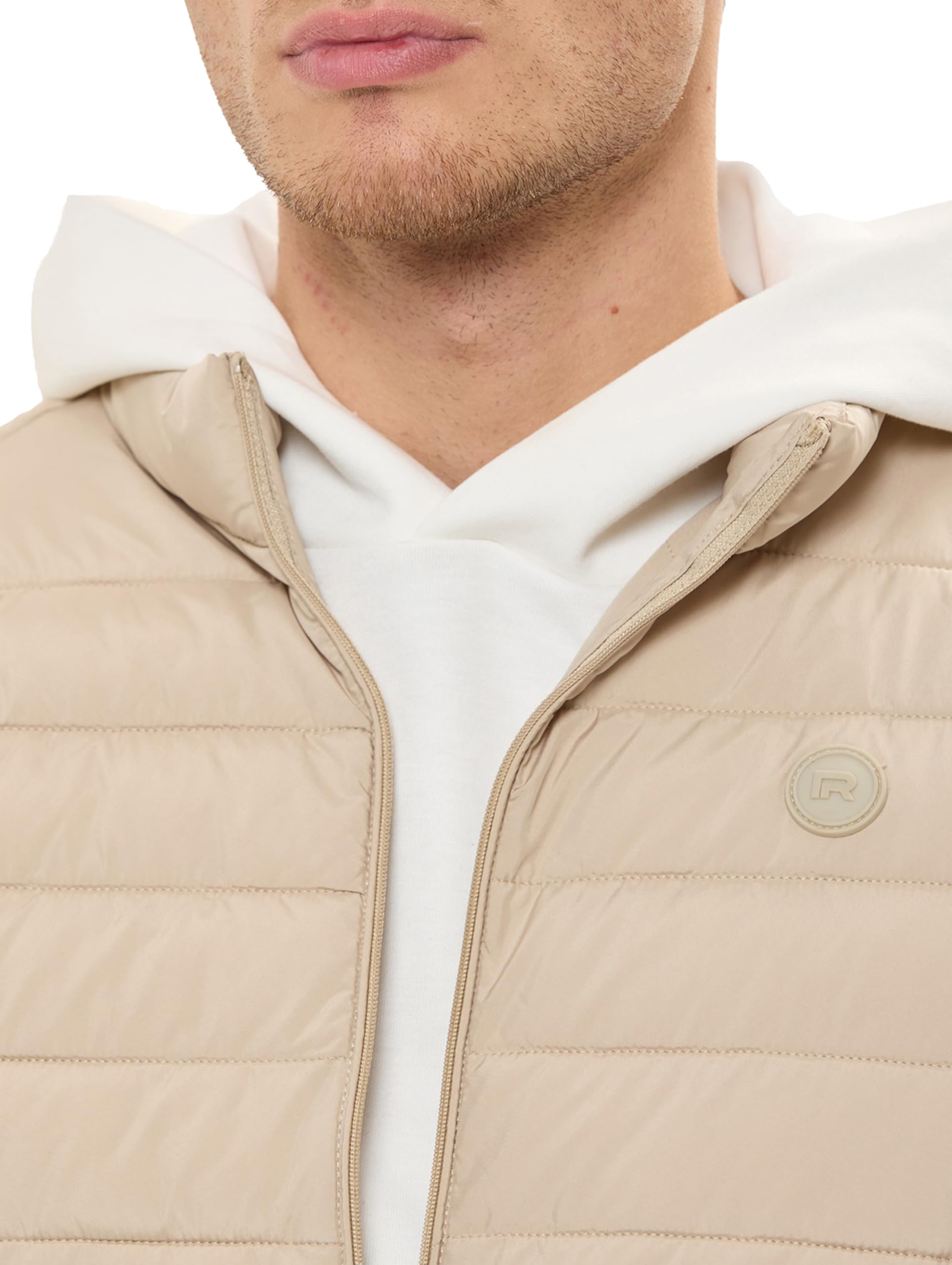 Redbridge Chaleco acolchado ligero de transición con cuello alto y cremallera, chaleco deportivo para el día a día, tiempo libre y entretiempo
