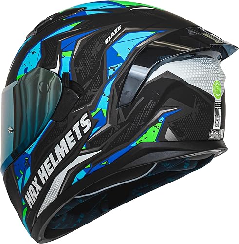 Miniatura 3 de HAX Obsidian - Casco de moto de cara completa con doble visera para adultos, para motocicletas, bicicletas de calle, listo para Pinlock, aprobado
