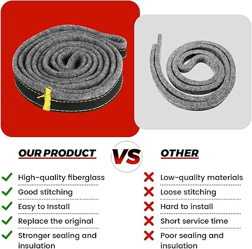 Miniatura 4 de puxyblue - Sello de fieltro para tambor de secadora DC97-07618A - Sustituye al sello de fieltro de tambor de secadora SamSung 3998155 AP4453798