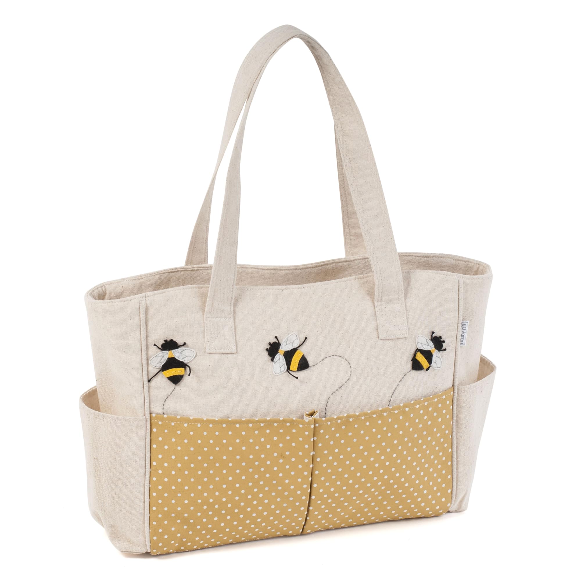 Hobby Gift Sac fourre-tout à bandoulière pour artisanat, passe-temps, couture, Appliqué Abeille
