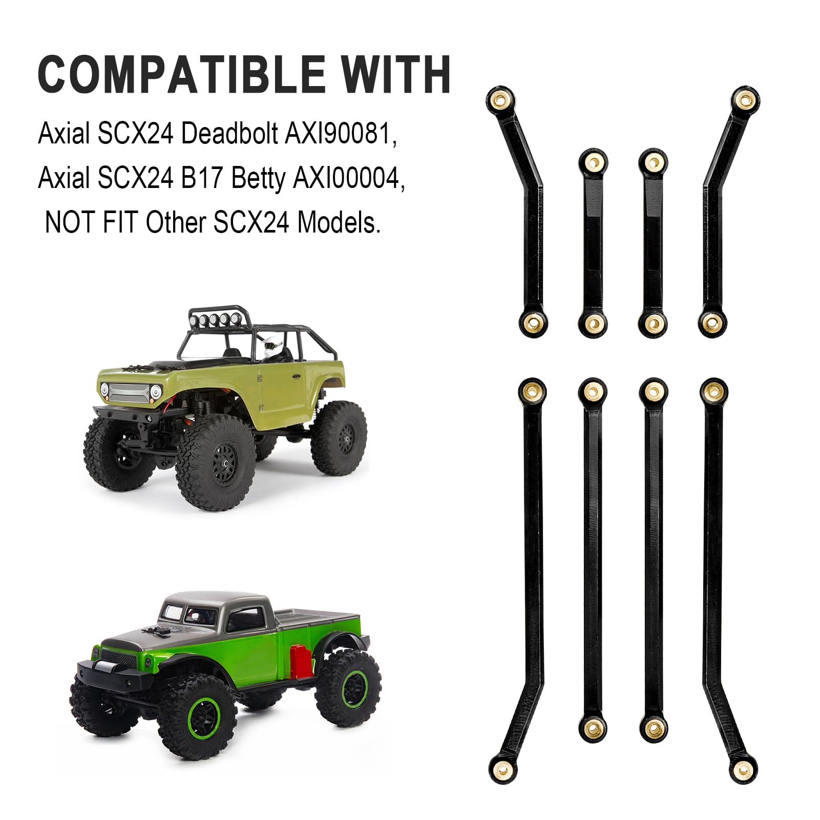 Amazon.com: Hobbypark High Clearance Links Set Aluminum Upgrades