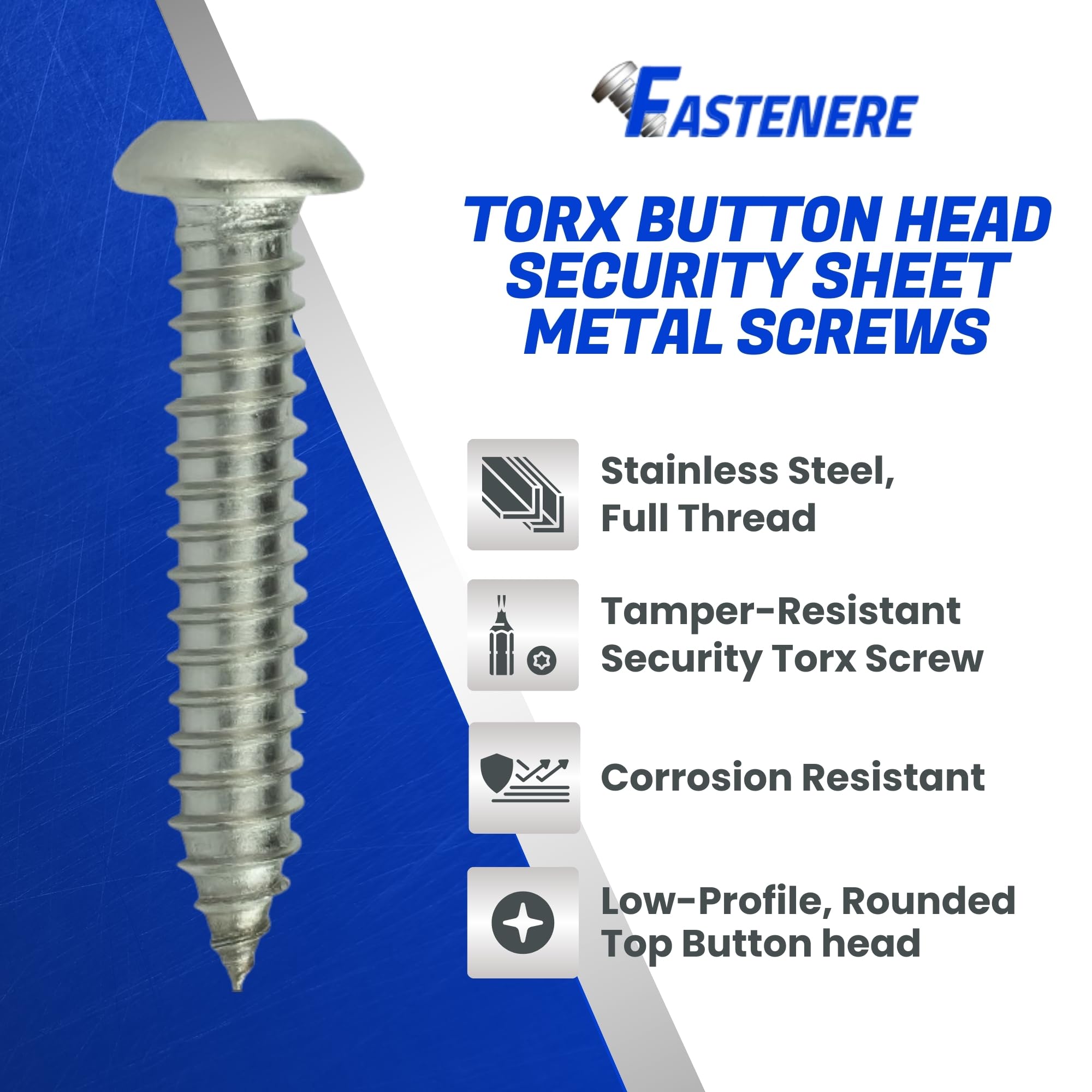 Tamper-Resistant Security Screws - Stainless Steel -3