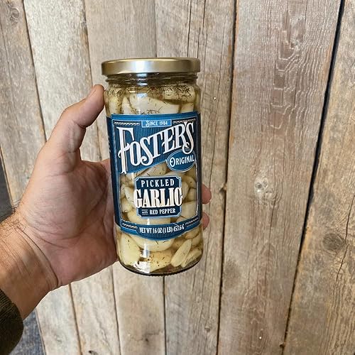 Miniatura 5 de Foster's - Dientes de ajo en escabeche en frasco, original, 16 onzas, paquete de 2, receta tradicional de verduras en escabeche durante más de 40