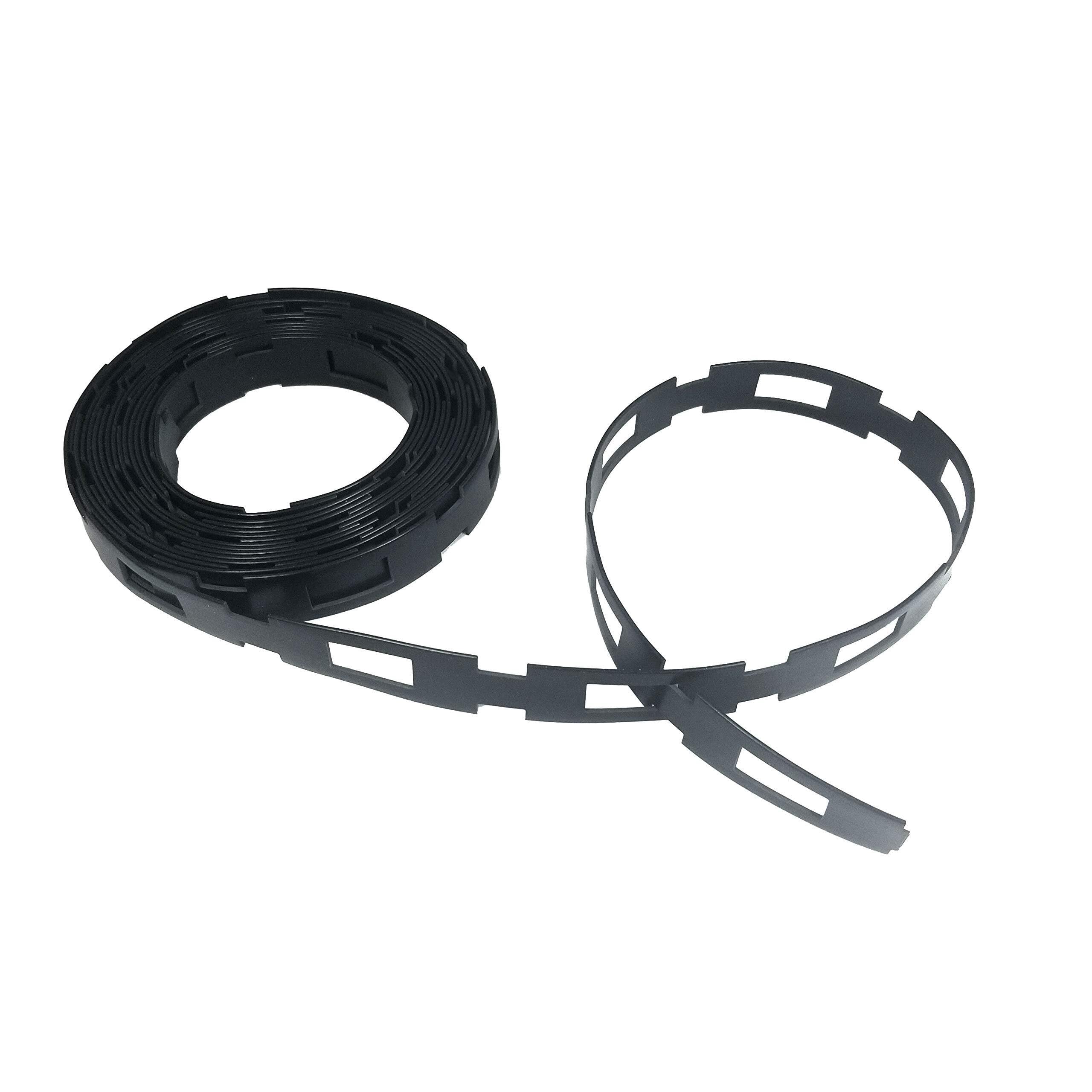 Bande de Verrouillage en Plastique Flexible - 30 m x 2,5 cm Attaches pour Arbres et Câbles - Réutilisable & Facile à Utiliser(1" INCH)