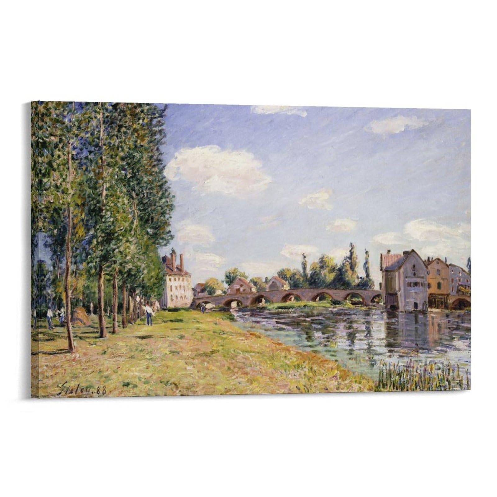 Amazon.com: Alfred Sisley—The Moret Bridge in The Summer Wall Art