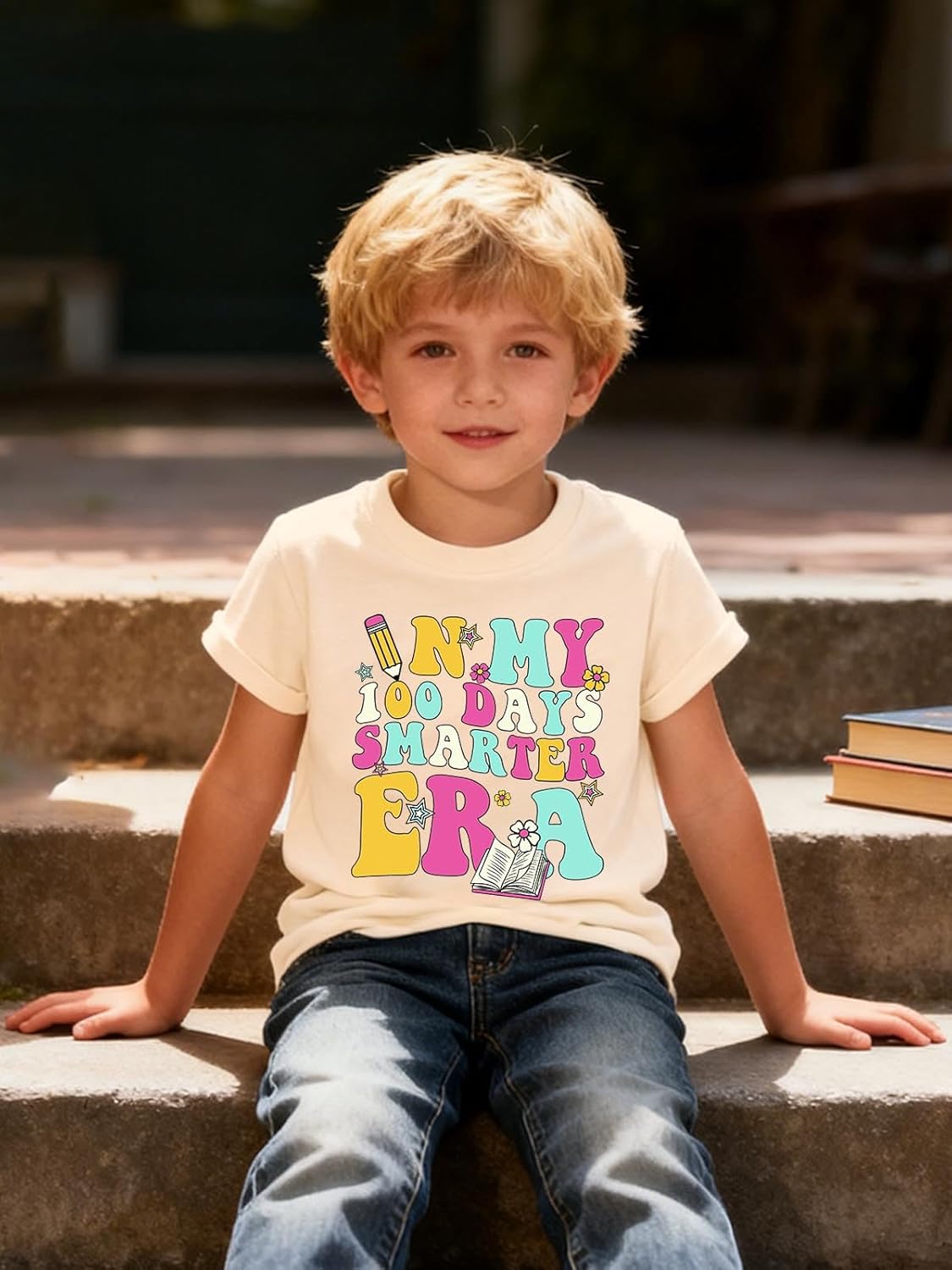 100 Days of School Shirt for Toddler School T Shirt Kids Happy 100th Day Tshirt Boys Girls Gift Tees Tops - Image 3