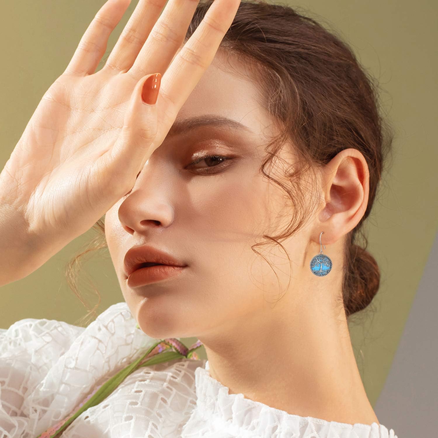 ONEFINITY Sterling Silver Tree of Life Dangle Drop Earrings for Women and Girls - Christmas Gifts - Image 5