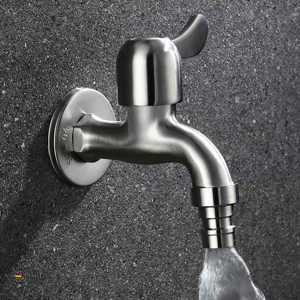 Widespread Faucet Sink Faucet Sink Faucet 2 Inch Water Faucet Washing Machine Sink Basin Cold Water Tap Stainless — view 6