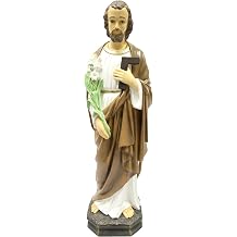 Vittoria Collection 24 Inch Saint St. Joseph the Worker Statue Sculpture Figurine Made in Italy Indoor Outdoor