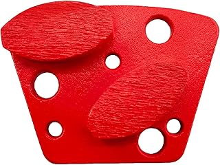 9 Pcs Pro Trapezoid Diamond Grinding Shoes Medium Bond for Medium Floor (Grit Optional), for Blastrac Or Other Common Floor Grinding Machine (80 Grit - 2 Oval Segment M Bond for Medium Floor)