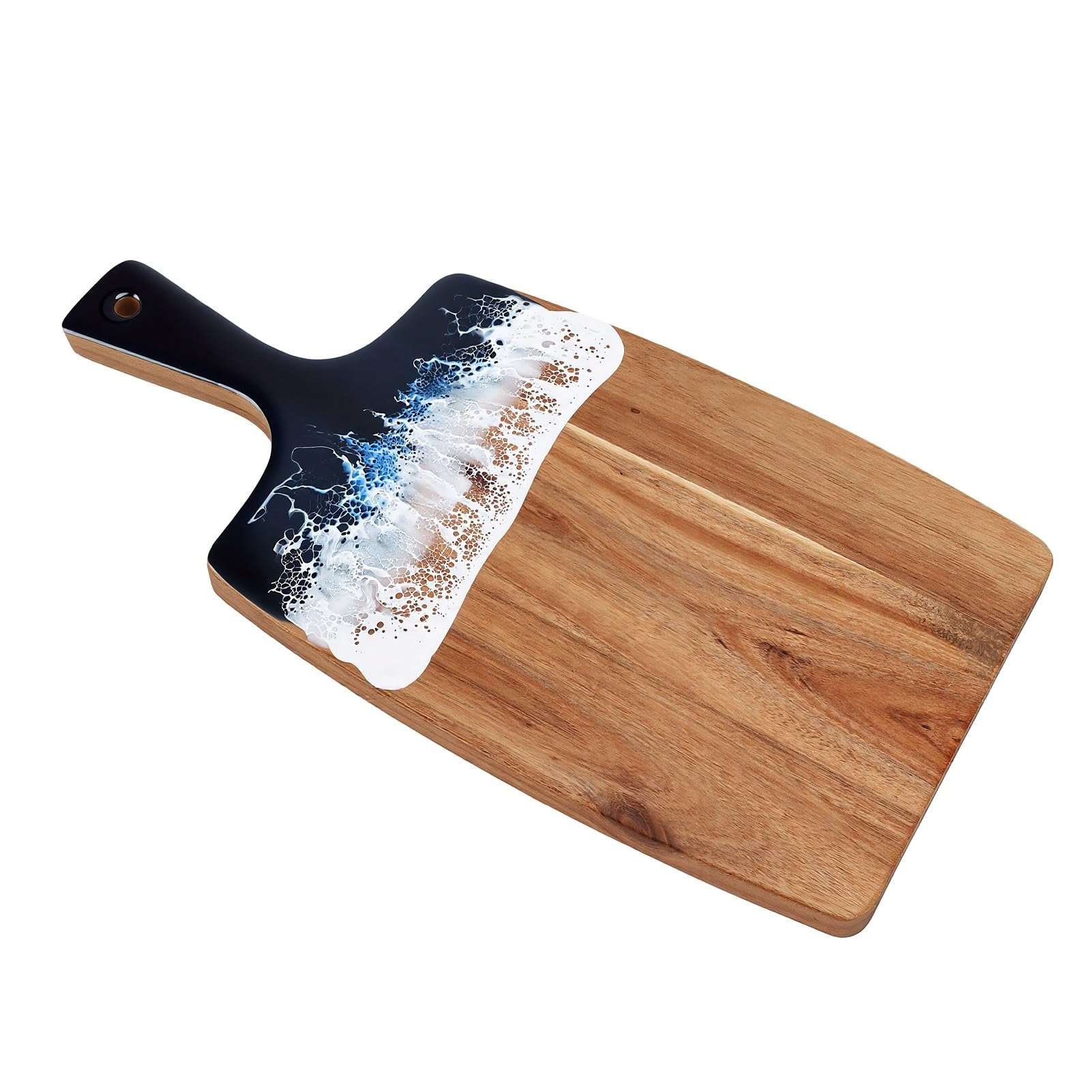 Tagliere in Legno con Manico, Grande 50x29,5 Cm per
