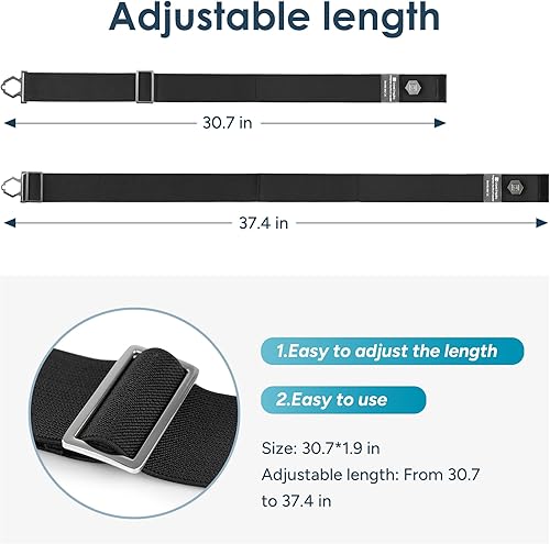 Miniatura 5 de Travel Inspira Cinturón de viaje para equipaje correa elástica elegante y fácil de usar para maletas y bolsas de mano, ajustable para viajes seguros