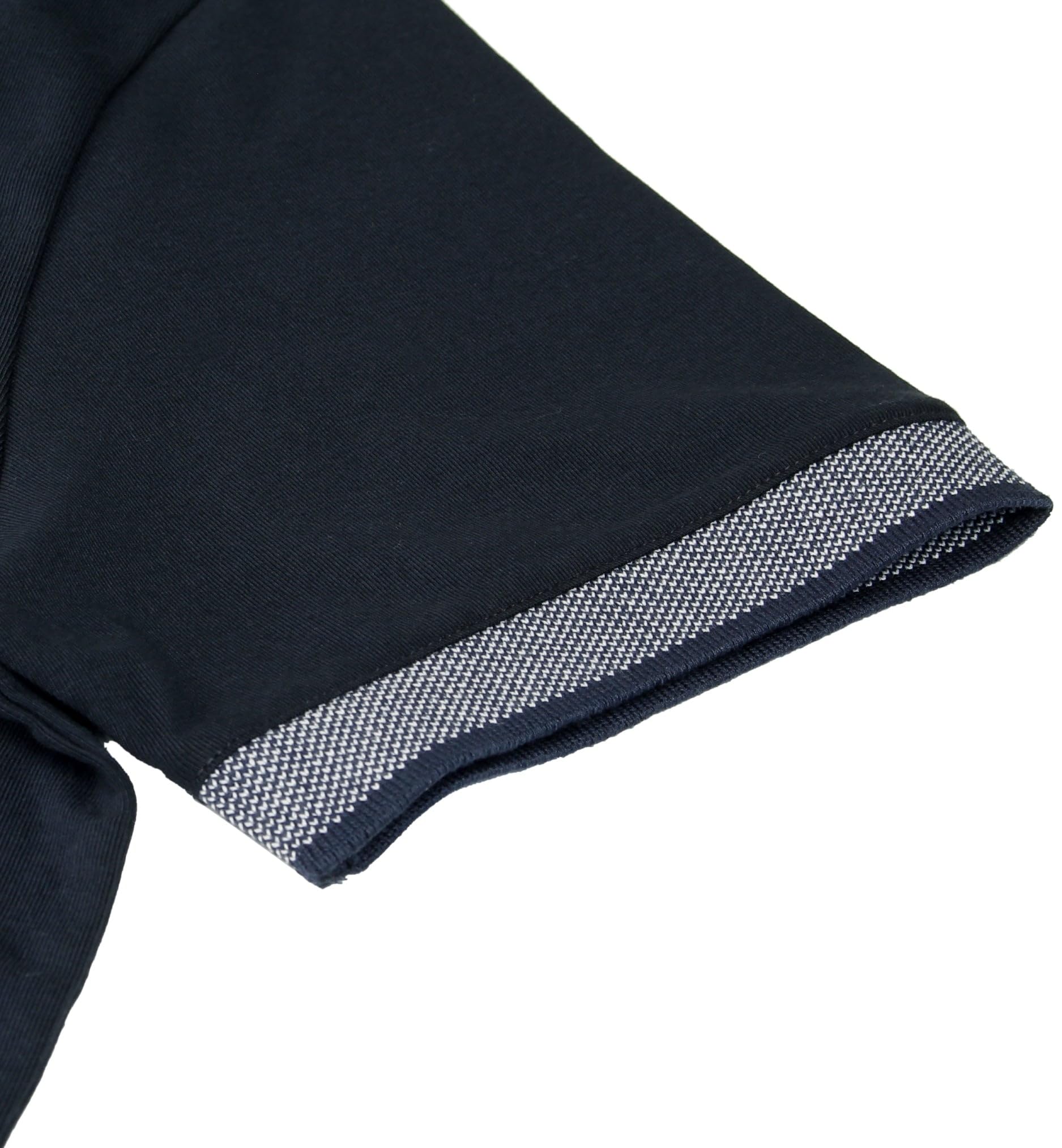 Xact Polo Uomo Manica Corta Cotone Stretch, Maglietta Jersey con Colletto Button Down, Taschino Finto, Regular Fit Smart Casual per Lavoro Golf Viaggio