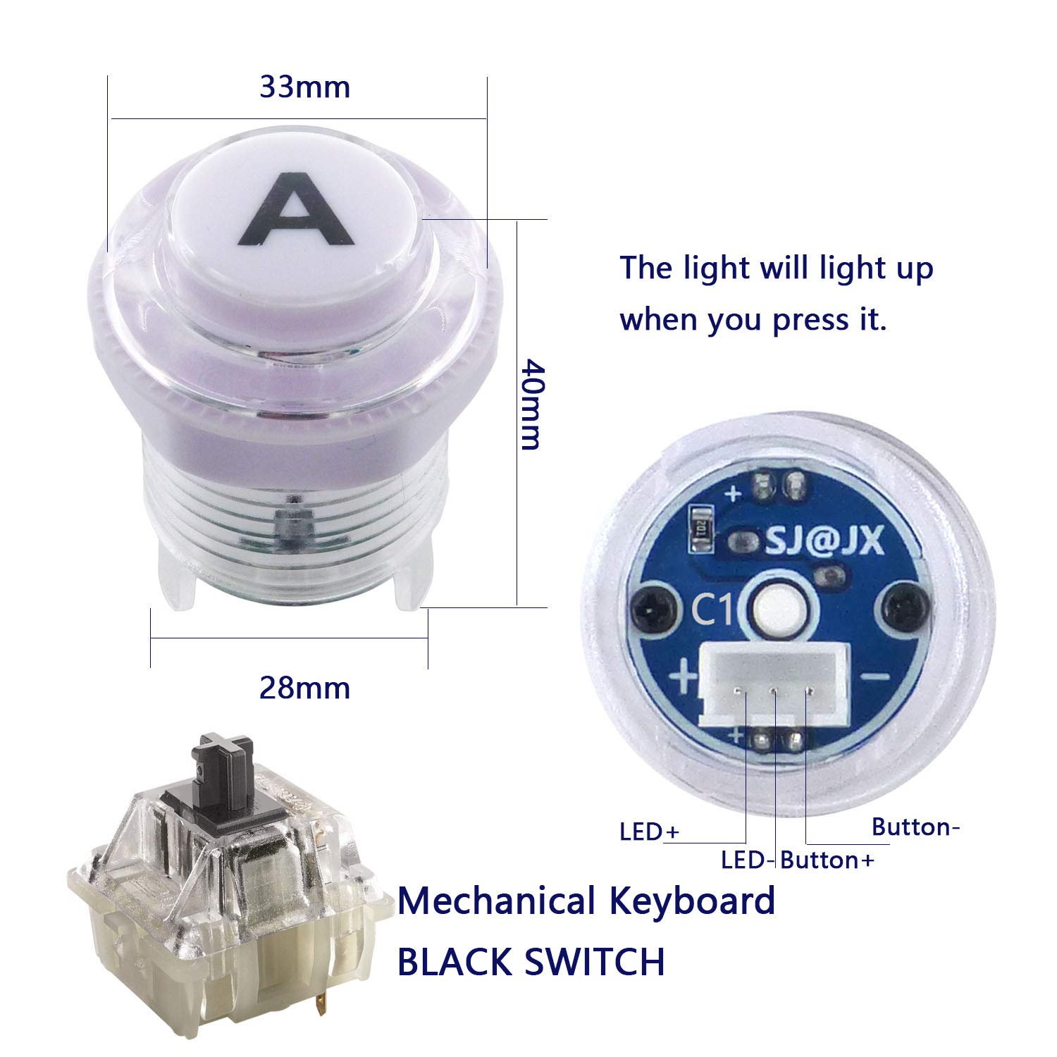 Amazon.com: SJ@JX Arcade USB Encoder LED Zero Delay Arcade