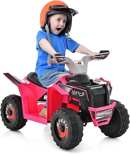 Costzon ATV para niños, vehículo eléctrico de 6 V con interruptor de avanceatrás, asiento grande, ruedas resistentes al desgaste, auto de 4 ruedas disponible en Yaxa Venezuela