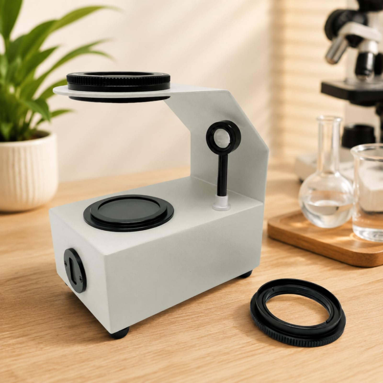 Tischpolariskop Kompakt polariskop mit lichtquelle polarisationsgerät für gemmologen, edelsteinsammler, Labor, Style to 1