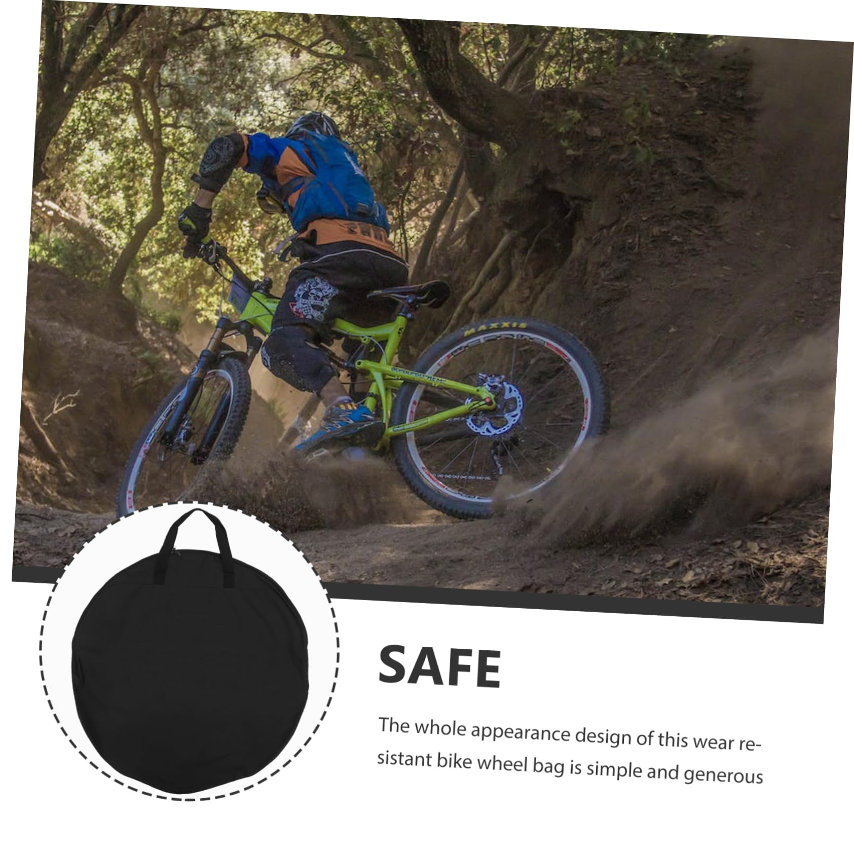 Toyvian Borsa per Ruote di Bicicletta Borsa per Ruote di Mountain Bike Protezione da Pioggia e Ghiaccio Facile da Trasportare e Riporre