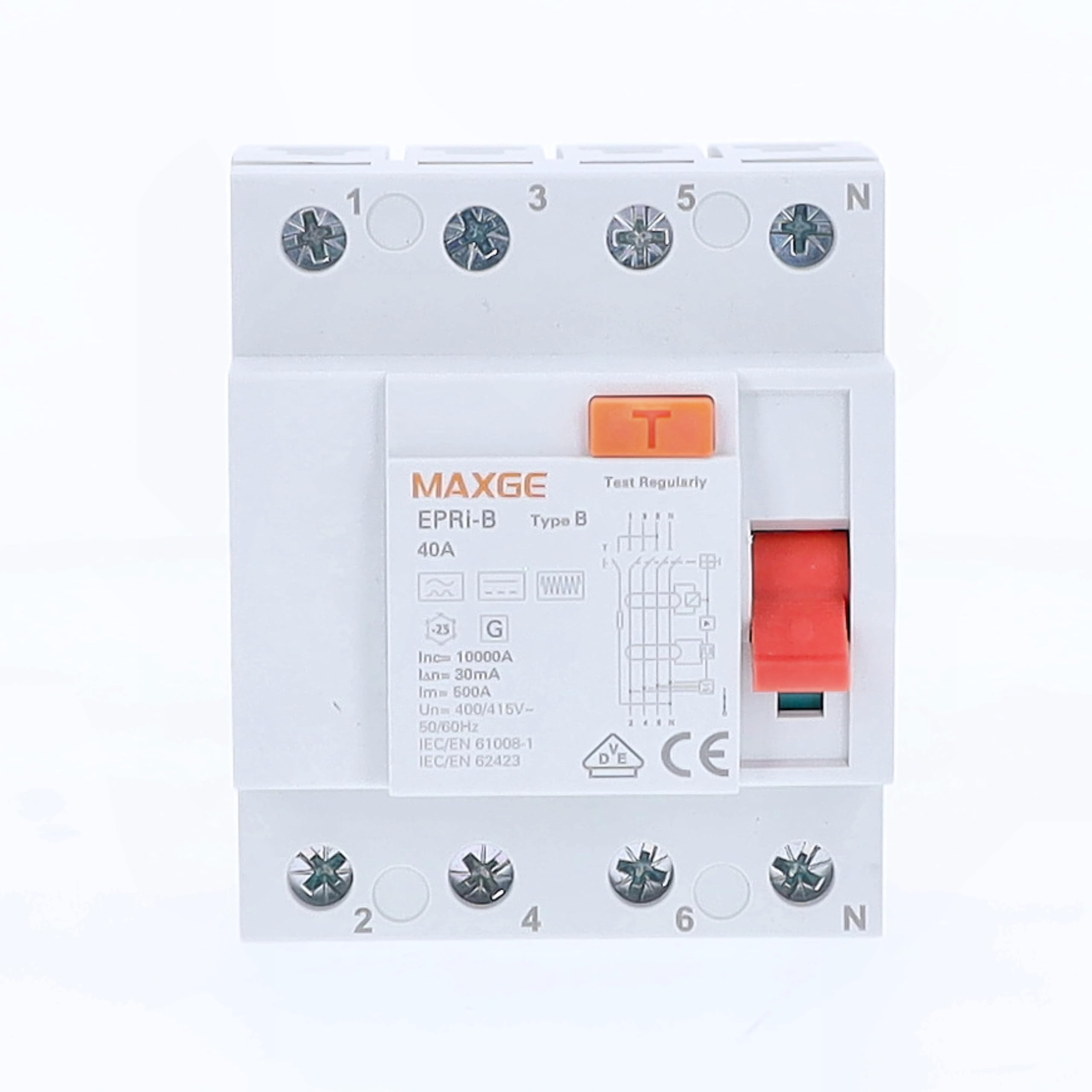 RCD type B 40 A 30 mA as-Schwabe 61880 sécurise les courants continus de vos machines