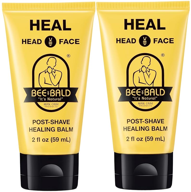 Bálsamo pós-barba Bee Bald HEAL, 60 mL, Pacote com 2