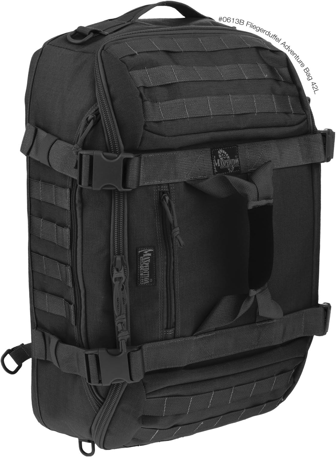 Fliegerduffel Adventure Bag, Black