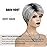 SEVENCOLORS Short Grey Wigs Ombre Gray Pixie Cut Wig with Dark Root Synthetic Natural Hair Short Silver Wigs for Black Women White Women