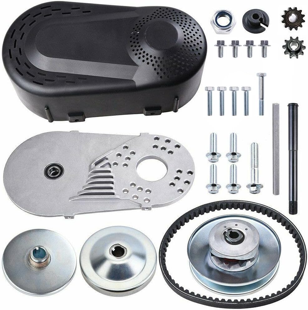 IPARTS EXPERT 212CC Torque Converter 6.5 HP 3/4" Go Kart Mini Bike Comet Clutch 10T 40/41 and 12T 35 Chain Predator Driver Pulley Replacement Set - 30 Series