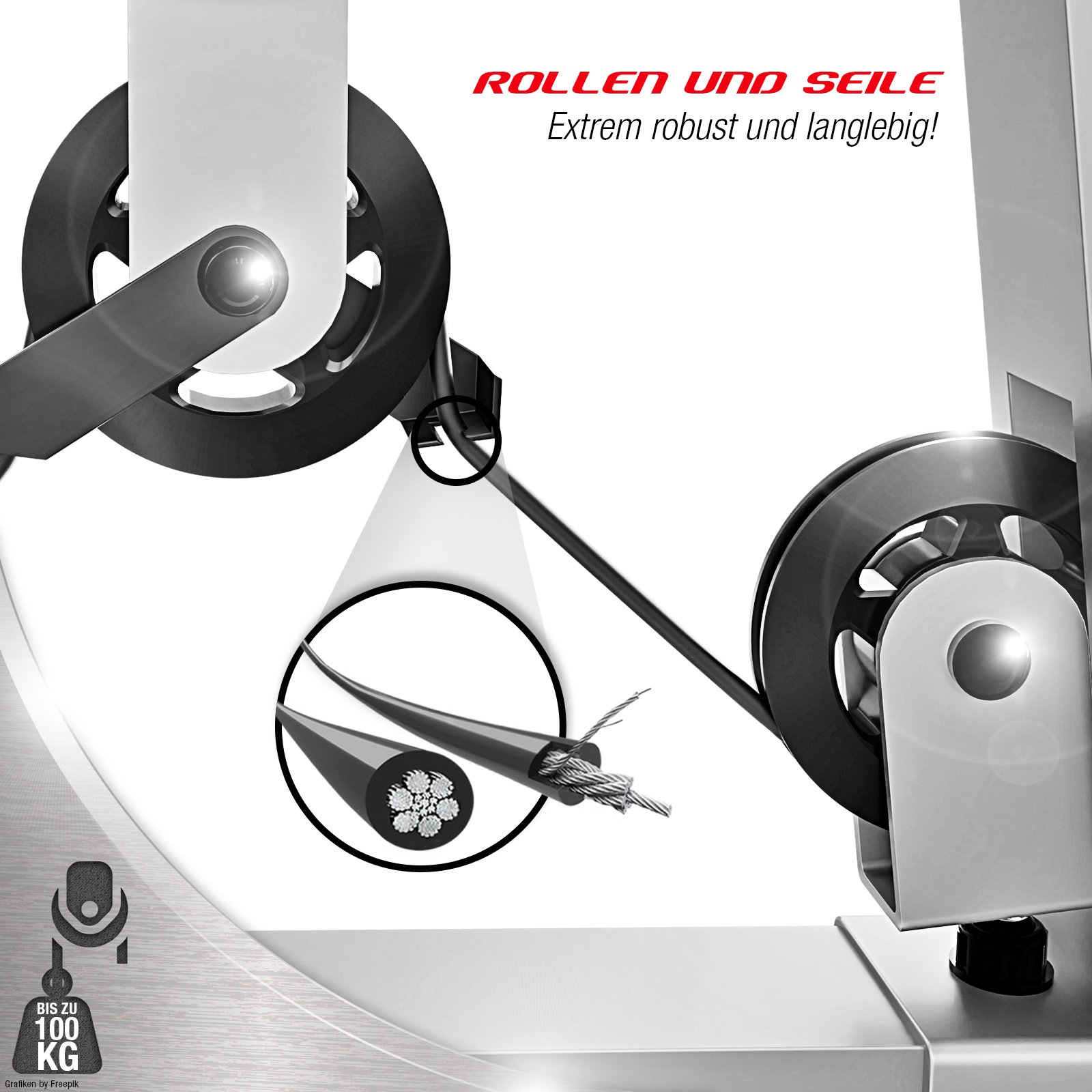 Sportstech Kraftstation HGX100/HGX300 Multifunktions-Homegym – über 45 Übungen Ganzkörper, Latzugturm, Kabelturm, Butterfly, Bankdrücken & Beinstrecker, bis 80 kg Gewichtsblock, für Zuhause