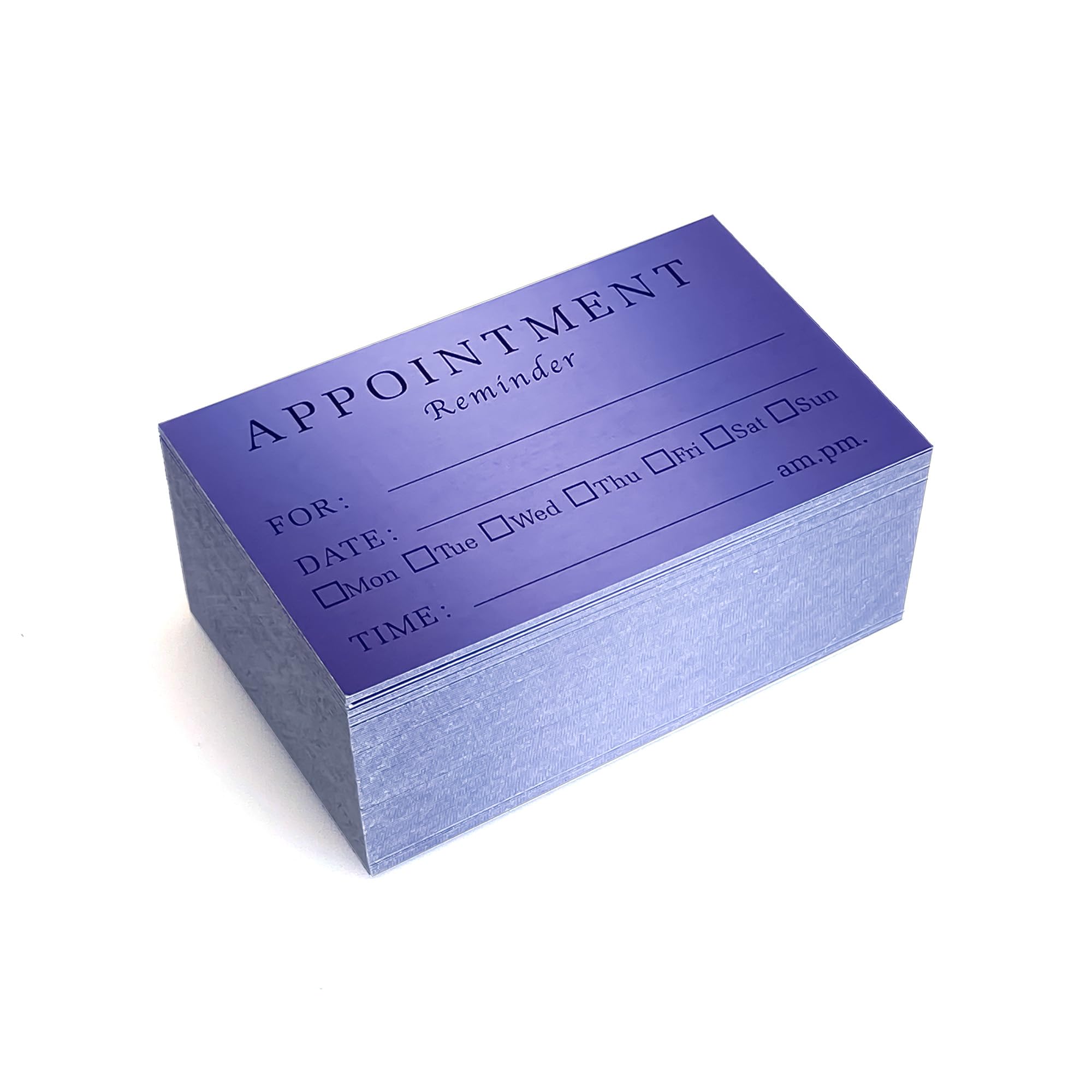 Terminkarten Mit Amethyst-Glitzer – 5,1x8,9 Cm, 100 Stück, 300g/m² Kunstpapier