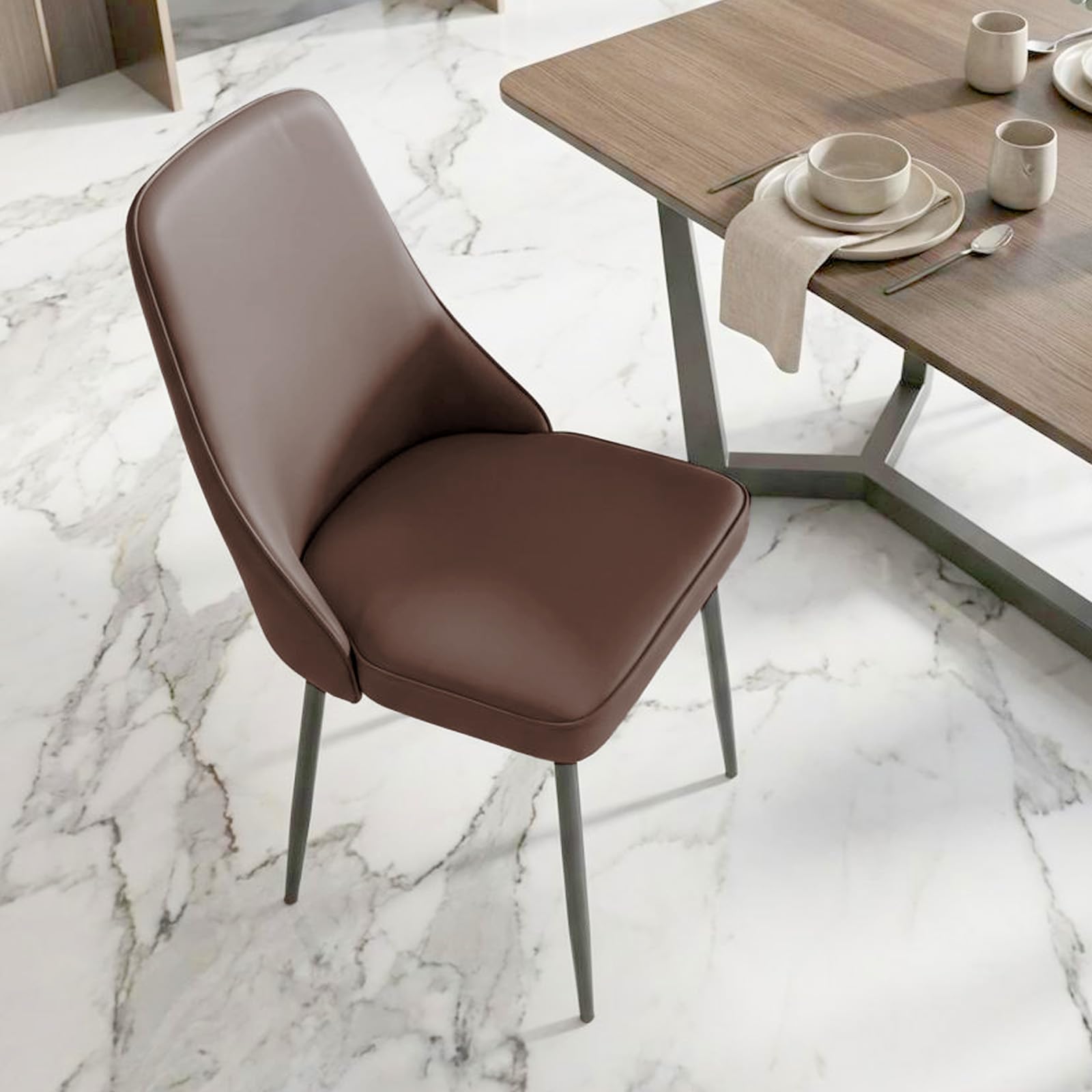 Amazon.co.jp: Mugita 1 Dining Chair, Marble Chair, Eames Chair