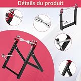 Equilibreuse Pneu Moto, Support D'équilibrage pour Motos 34,2 * 37,2 * 39 cm, Support de Centrage de Moto avec Tous les Accessoires D'installation, Équilibrage des Roues pour Pneus 5 * 23 Pouces - 5