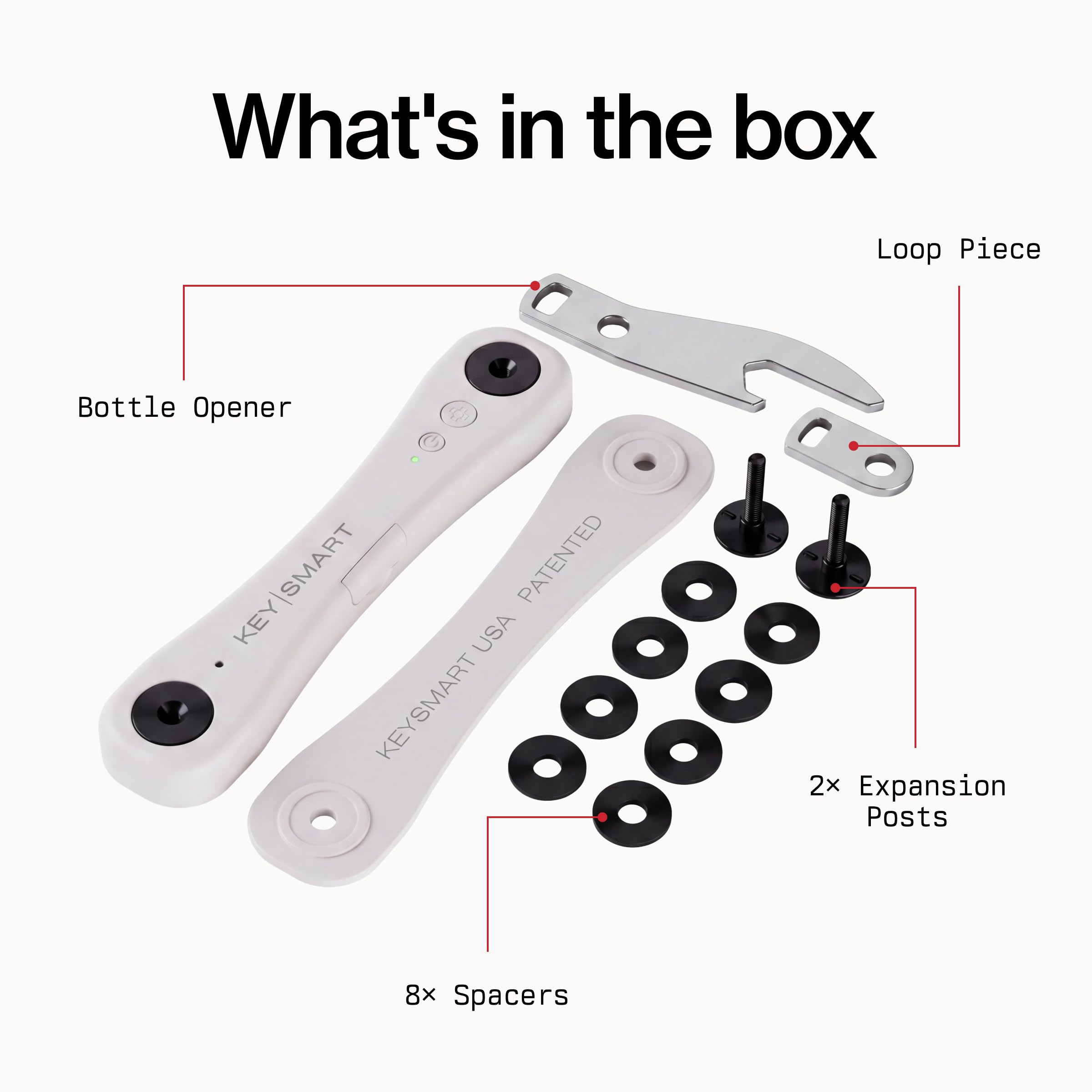 KeySmart iPro Localisateur de clés avec son, porte-clés, compatible avec Apple Find My App, organisateur de clés, suivi de porte-clés compact sans encombrement, batterie rechargeable (jusqu'à 14 clés