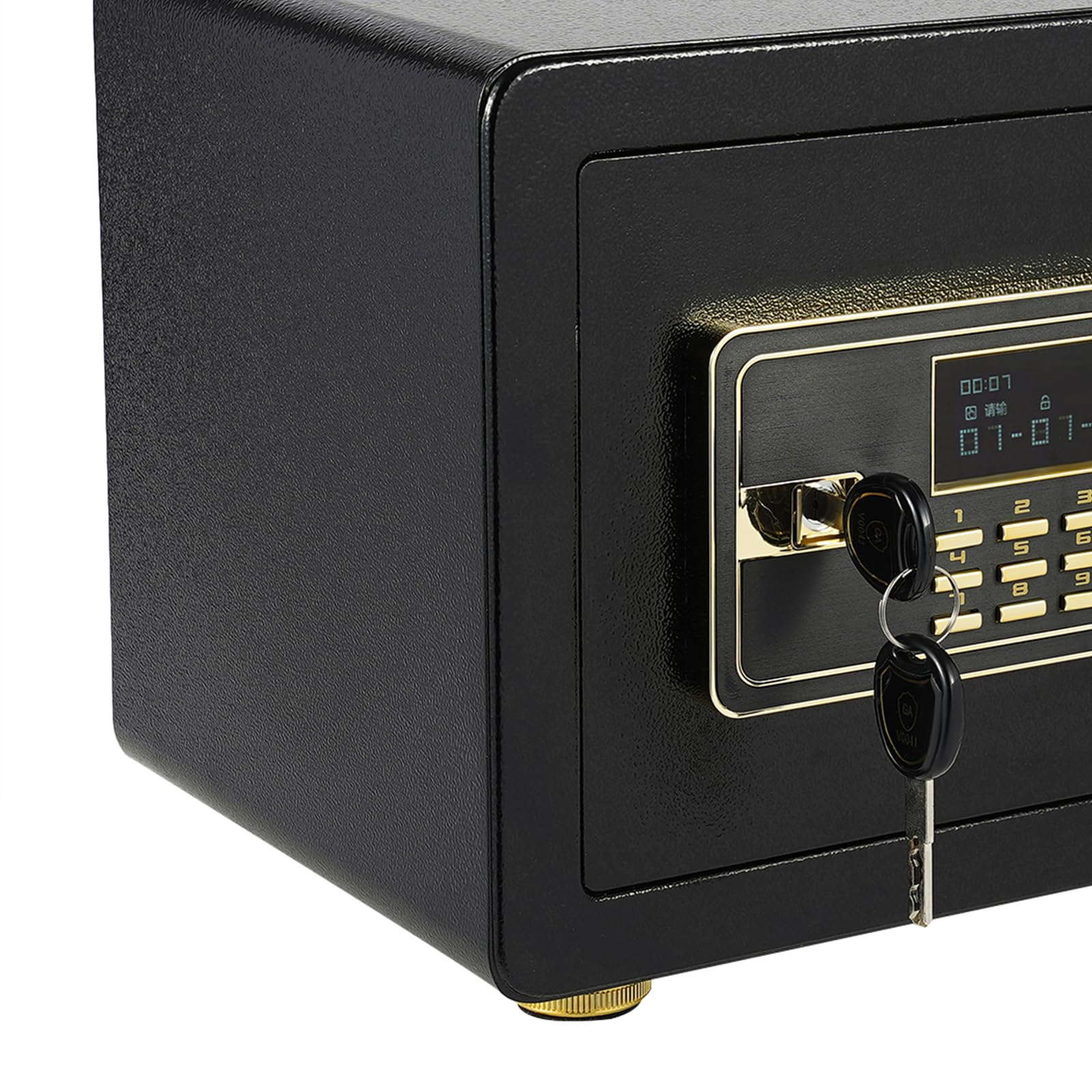Mini cassaforte elettronica, 35 x 25 x 25 cm, con tasca, cassaforte digitale con tastiera, luce LCD, mobili cassaforte per soldi, gioielli, documenti