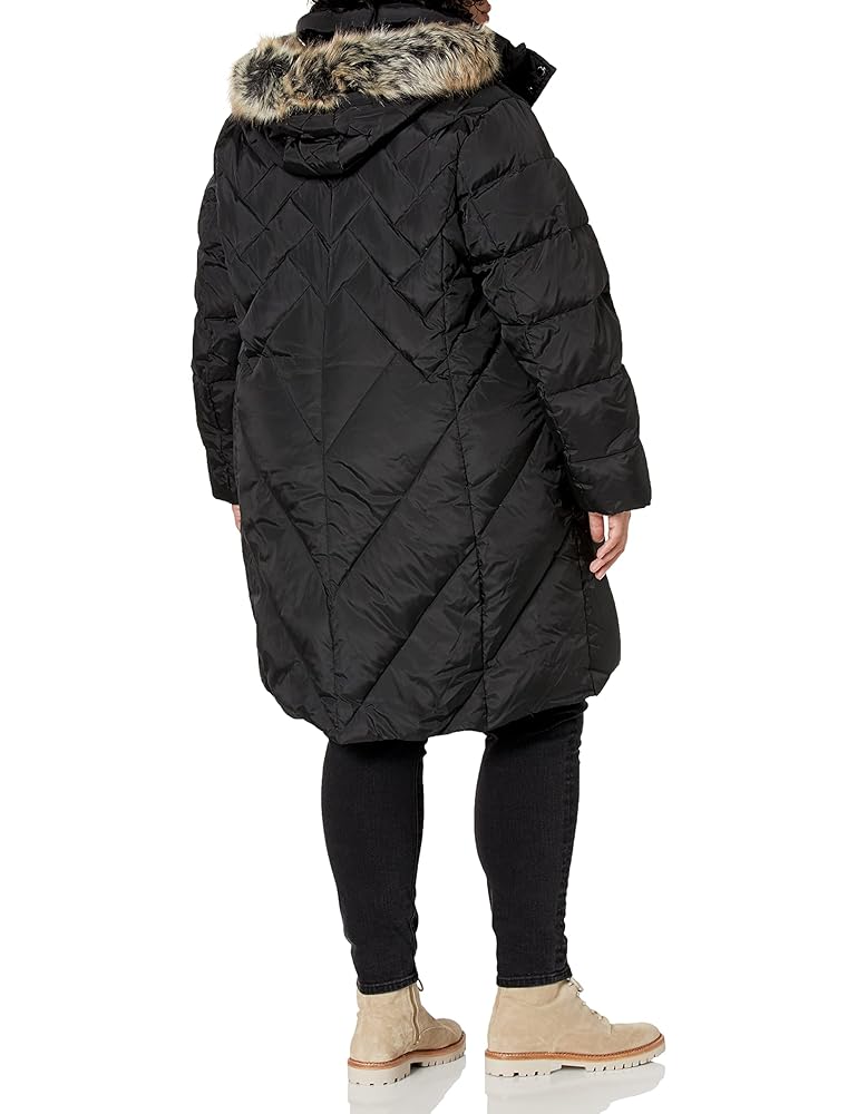 Amazon.com: London Fog Women's Plus Size Snap Front Hooded