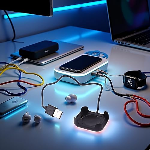 Miniatura 5 de Cable de carga negro para reloj inteligente HW22, cargador de reloj inteligente, magnético, soporte de muelle, cables adaptadores de cable USB