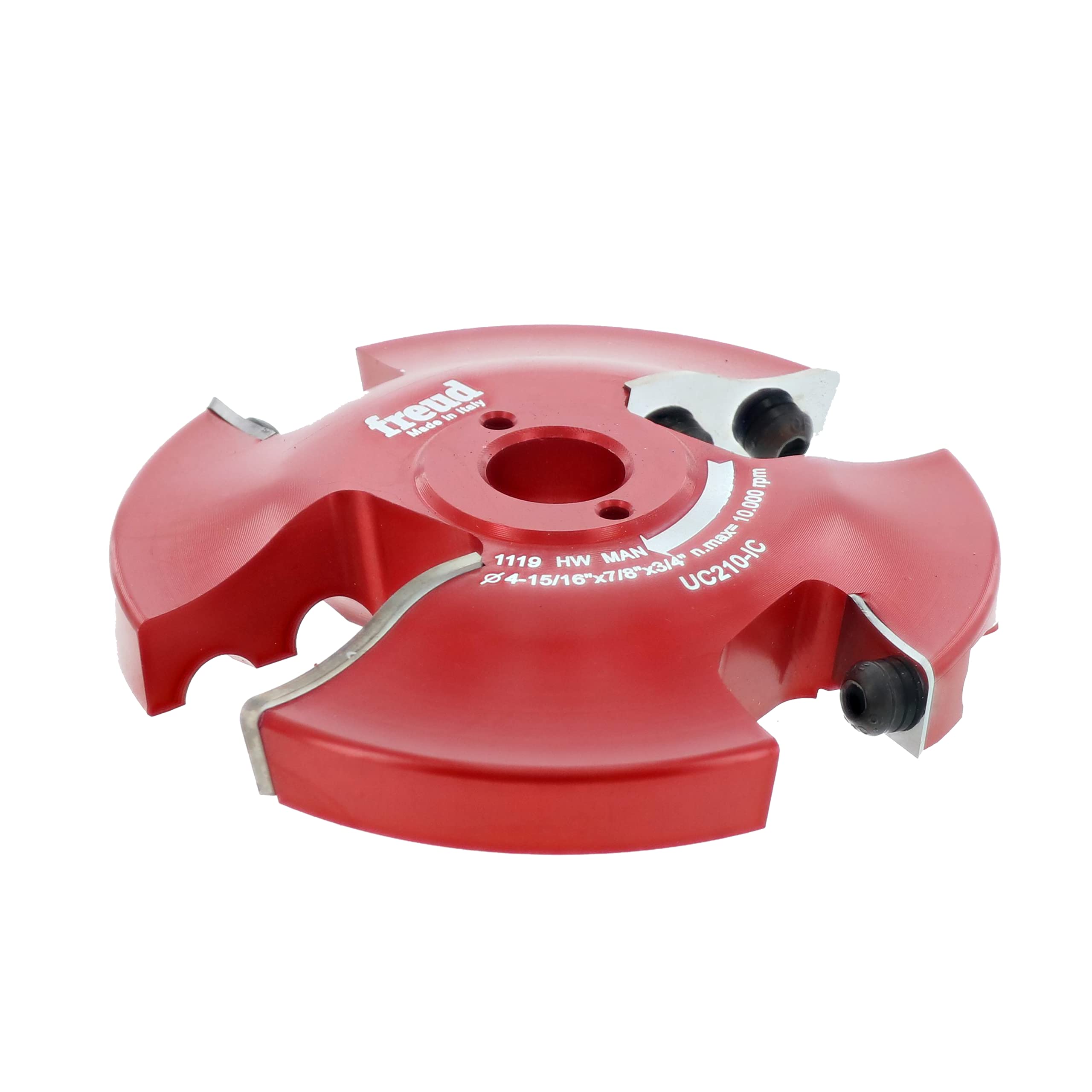 Cutter insert surélevé Freud UC210-IC diamètre 4-15/16 pouces pour toupie et usinage du bois