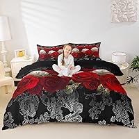 Vista 15 de Funda de edredón de vacas de las tierras altas tamaño Queen, funda de colcha con temática de granja retro occidental con animales salvajes y 2