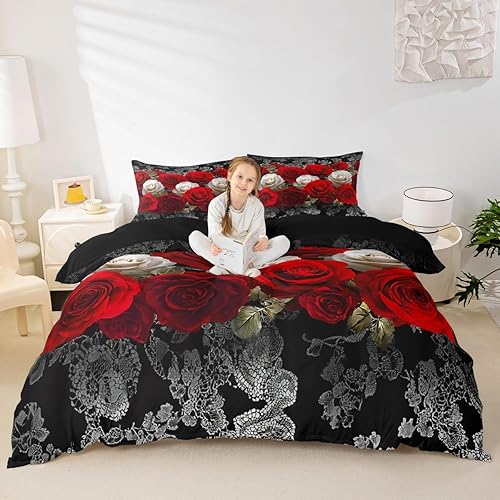 Miniatura 15 de Funda de edredón de vacas de las tierras altas tamaño Queen, funda de colcha con temática de granja retro occidental con animales salvajes y 2