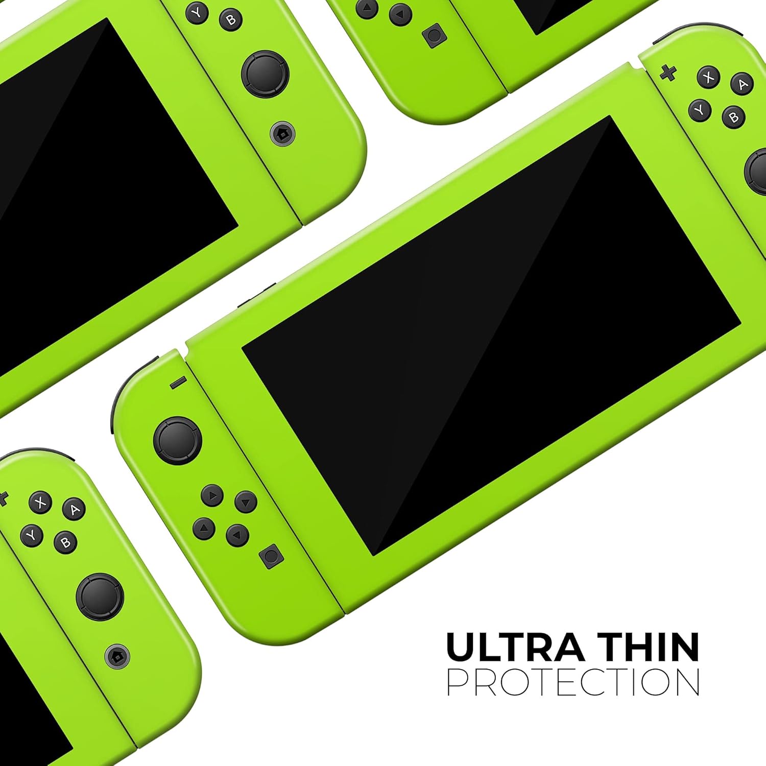 Design Skinz - Compatible with Nintendo Switch Console + Joy-Con - Skin Decal Protective Scratch-Resistant Removable Vinyl Wrap Cover - Solid Green V3