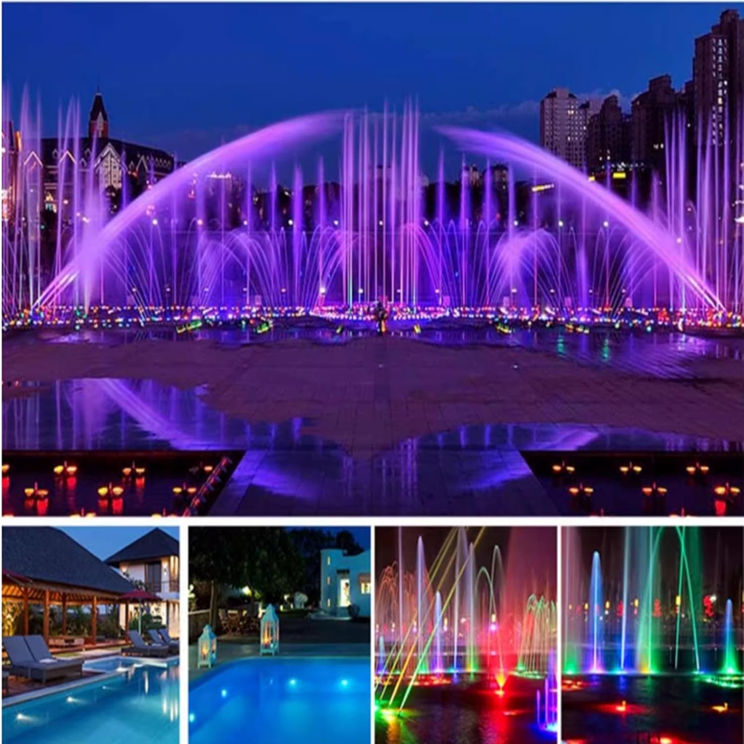 Underwater Waterproof Connection Box - IP68 Sealed 304 Stainless Steel Outdoor Light Junction Box, Swimming Pool Underwater Fountain Light Transition Head, for Underwater Lights, Fountain(1 in 4 Out)