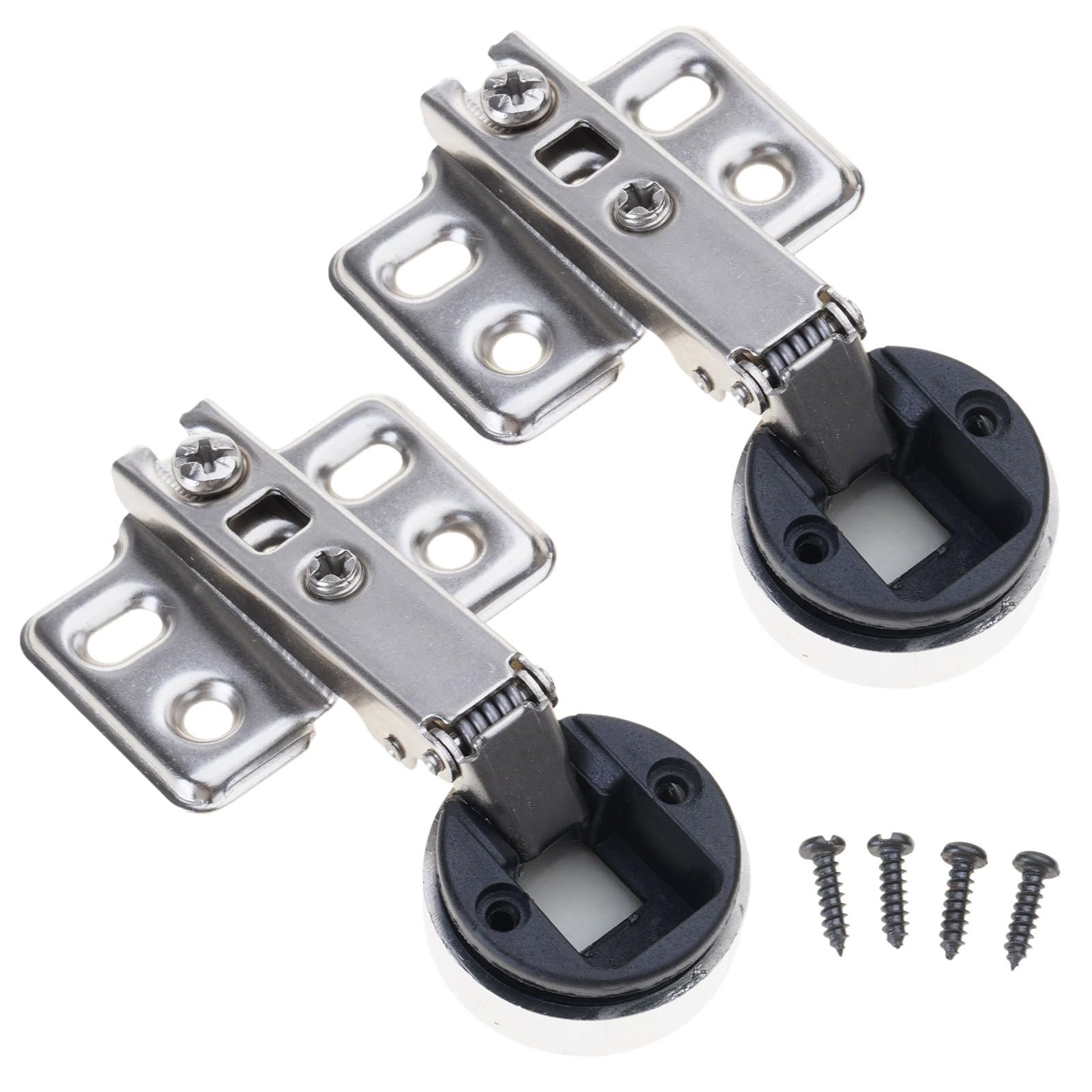 2pack Glass Cabinet Door Hinges Hydraulic Buffer Systems Heavy Type Cold Rolled Steels Noises Reduction Heavy Type Quiet Closing Cabinet Door Hinges