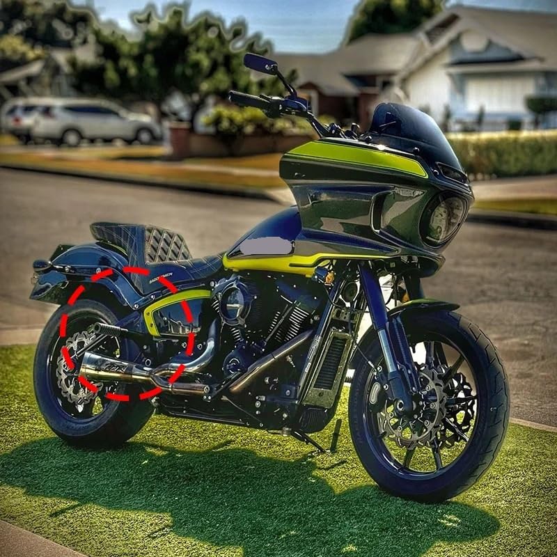 Pare-choc arrière pour moto Softail protection moteur contre les chocs - 7