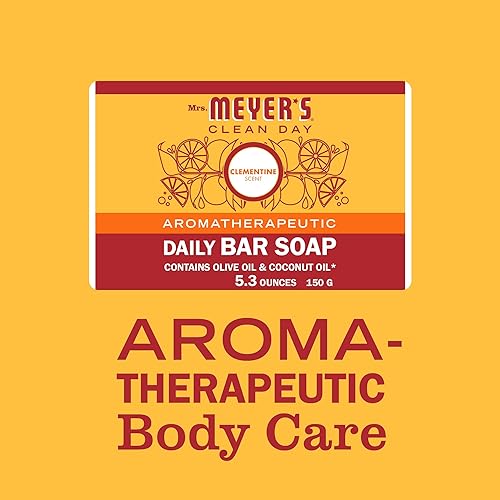 Miniatura 8 de MRS. MEYER'S CLEAN DAY Jabón en barra, uso como gel de baño o jabón de manos, hecho con aceites esenciales, lavanda, 5.3 onzas, 1 barra