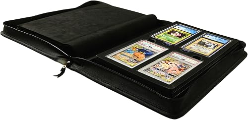 Miniatura 4 de TopDeck Carpeta de losas  Carpeta de 28 tarjetas PSA  Almacenamiento innovador premium para tarjetas graduadas  Álbum de coleccionista para una
