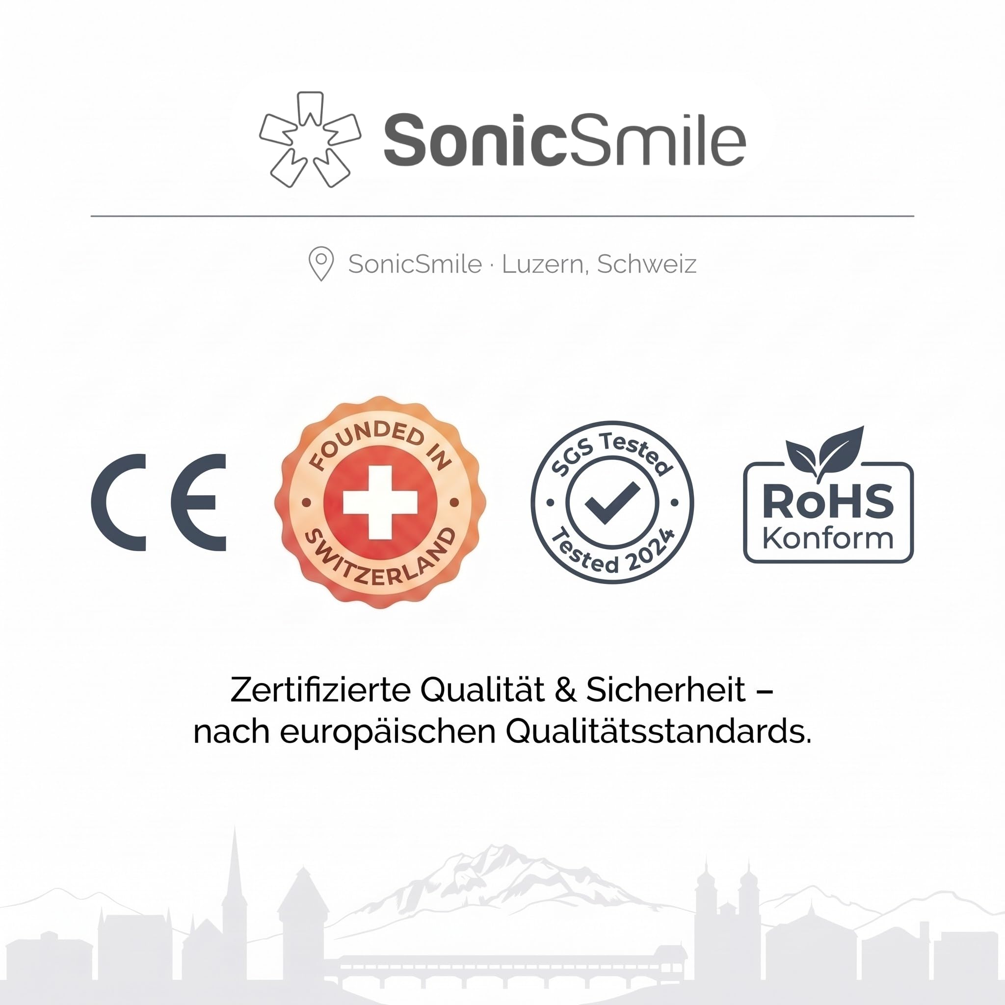 SonicSmile® Sonic One Ultraschallreiniger – Zahnschienen & Aligner, Knirscherschienen, Prothesen, Tiefenreinigung für unterwegs & zu Hause